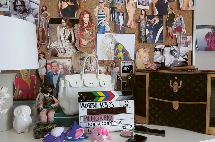 O "moodboard" da diretora Sophia Coppola, mostrando o processo criativo durante o filme "Bling Ring" ("Archive" - Sofia Coppola/Reprodução)