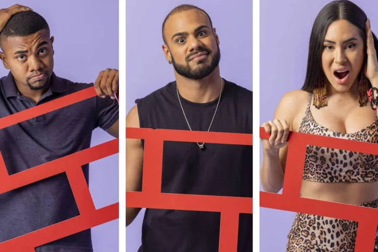 Davi, Marcus Vinicius e Isabelle estão no oitavo Paredão do BBB 24 (Fábio Rocha/Globo)