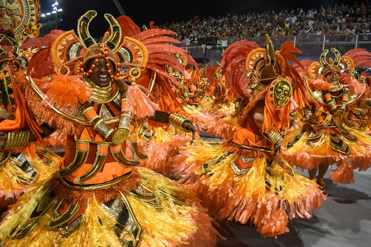 Desfile da escola de samba Independente Tricolor no Grupo Especial do Carnaval de     São Paulo 2024, no Sambódromo do Anhembi, na zona norte da capital paulista, na madrugada deste sábado, 10. (EDI SOUSA/ATO PRESS/Estadão Conteúdo)