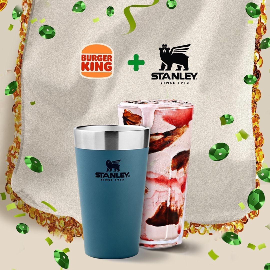 Burger King dará copo Stanley de brinde neste sábado de Carnaval
