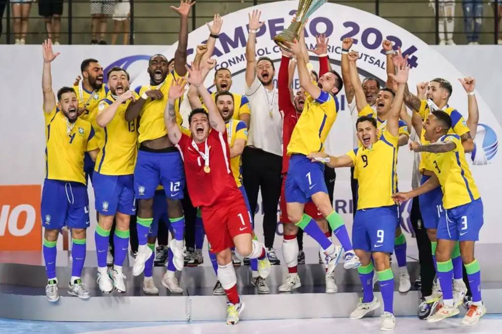 Conquista da Copa América garantiu à seleção brasileira a classificação para a Copa do Mundo da modalidade (Divulgação/Conmebol)