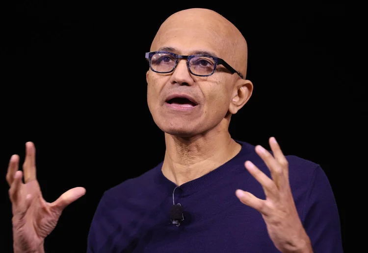 Satya Nadella: CEO da Microsoft teve sua empresa invadida por hackers em janeiro (Justin Sullivan/Getty Images)