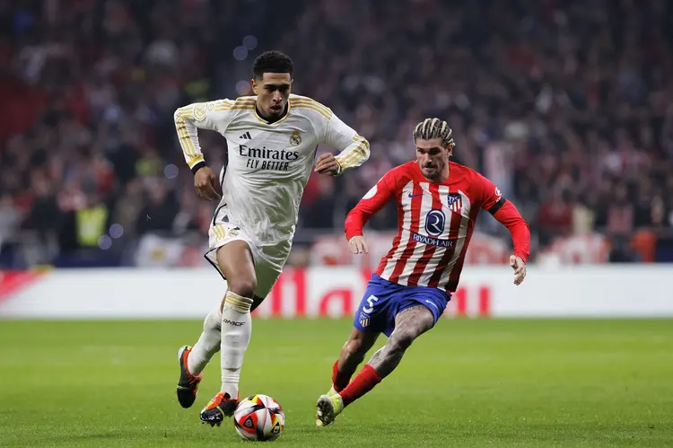 Real Madrid x Atlético de Madrid: se enfrentando pela terceira vez em menos de um mês, Real e Atlético chegam em bom momento para o clássico. (Guillermo Martinez/Getty Images)