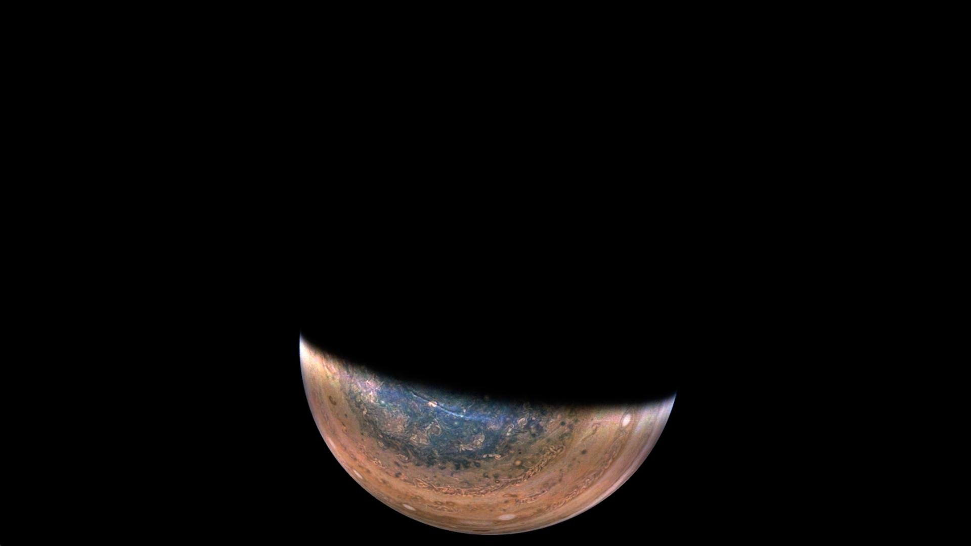 Júpiter visto pela JunoCam da Nasa
