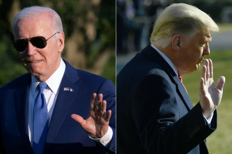 Biden e Trump: Este 'duelo' no Texas acontece no momento em que o número recorde de entrada de migrantes por passagens não autorizadas na fronteira dos Estados Unidos (AFP/AFP Photo)