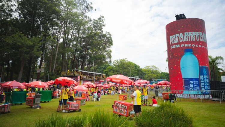 No Carnaval, Ambev apoia 45.000 profissionais entre ambulantes e catadores (Agência Califórnia/ Ambev/Reprodução)