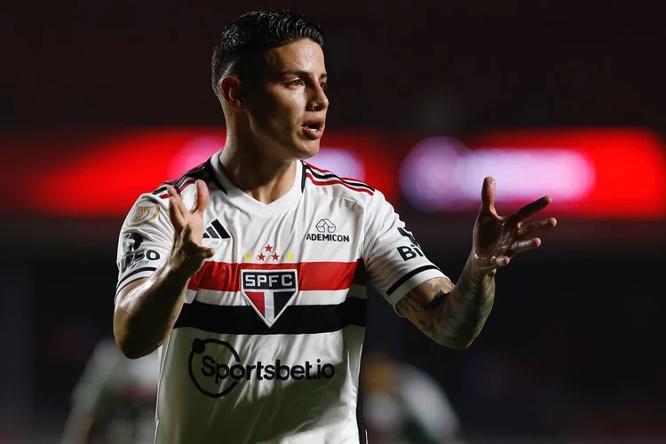 James Rodríguez: colombiano pediu demissão do São Paulo (Redes Sociais/Reprodução)