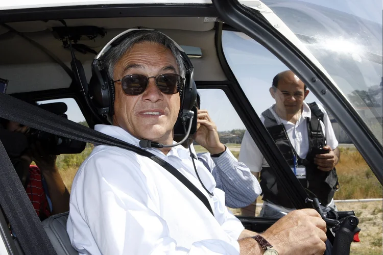 Sebastián Piñera: ex-presidente estava em helicóptero que caiu  (Stringer/AFP Photo)