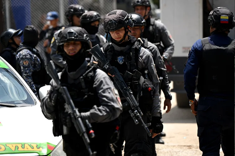 Venezuela: exercito venezuelano na fronteira com a Guiana (Yuri Cortez/Getty Images)