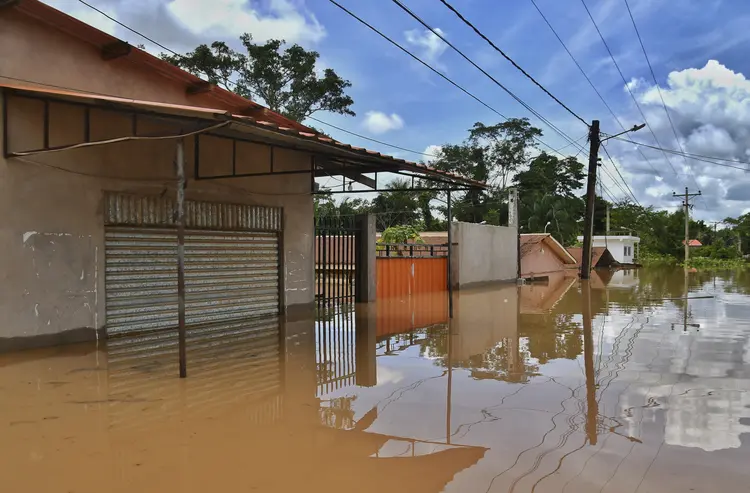 Está longe de ser a primeira vez, entretanto, que o Acre sofre em enchentes (STRINGER/AFP Photo)