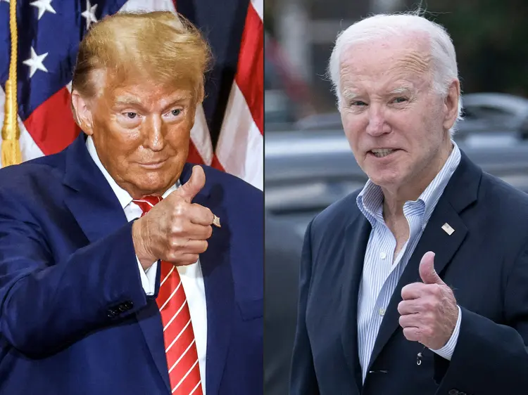Donald Trump e Joe Biden disputarão eleições nos EUA (Brendan Smialowski/AFP)