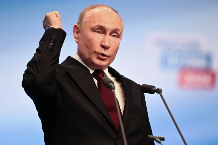 Vladimir Putin: presidente da Rússia discursou nesta segunda, 18, em Moscou (Natalia Kolesnikova/AFP)