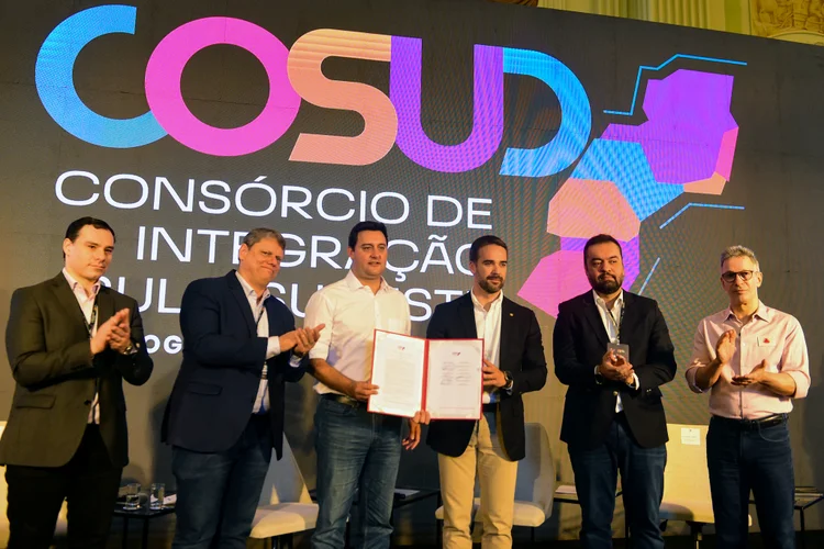 Cosud: governadores se reuniram em Porto Alegre no sábado, 2
 (Ricardo Rimoli/Governo do Estado de SP/Divulgação)