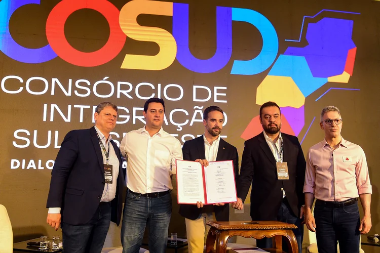 Cosud: governadores se reuniram em Porto Alegre no sábado, 2 (Ricardo Rimoli/Governo do Estado de SP/Divulgação)