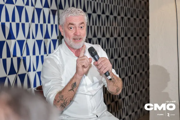 Alex Atala, no Clube CMO, iniciativa que tem patrocínio da HYPR, NEOOH, Spark e ABA (Eduardo Frazão)