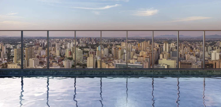 Mirante em 360º: localização privilegiada fez do empreendimento um sucesso de vendas. (AYA Residences/Divulgação)