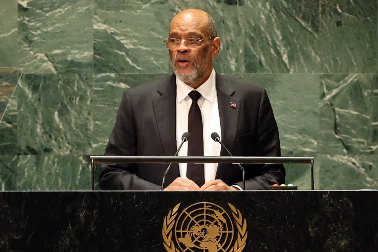 Premier do Haiti, Ariel Henry, discursa na ONU (Spencer Platt/Getty Images)