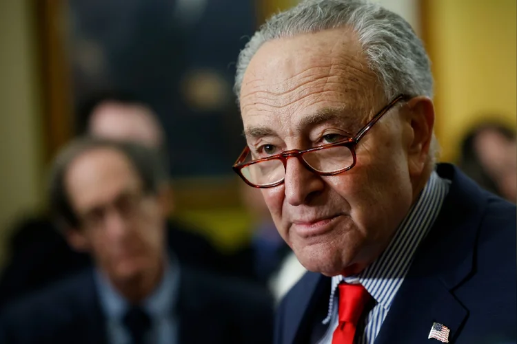 Chuck Schumer, líder democrata no Senado dos EUA (Anna Moneymaker/Getty Images)