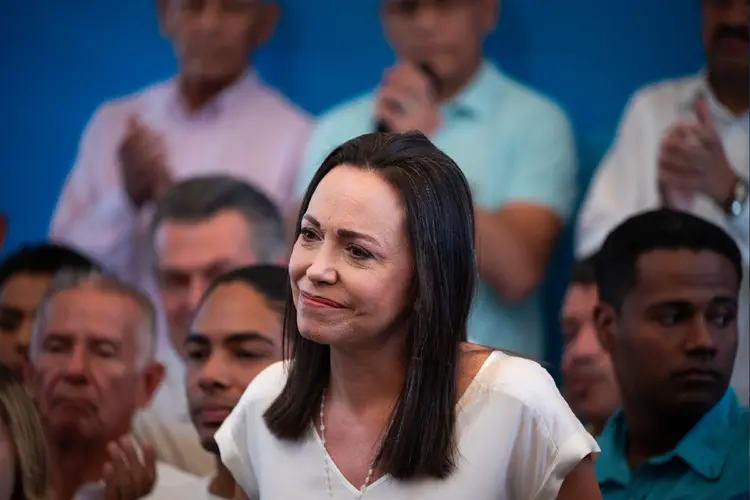 Maria Corina Machado, principal líder da oposição ao governo de Nicolás Maduro (Gaby Oraa/Getty Images)