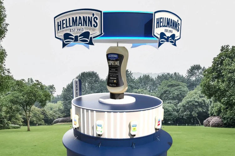 Ilha de desgustação da Hellmann’s que estará no Lollapalooza Brasil 2024 (Divulgação/Hellmann’s)