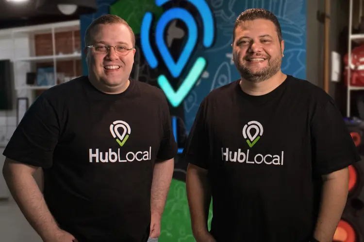 Rodrigo Coifman e Felipe Caezar, fundadores da HubLocal: "faremos investimentos susntentáveis mirando breakeven" (HubLocal/Divulgação)