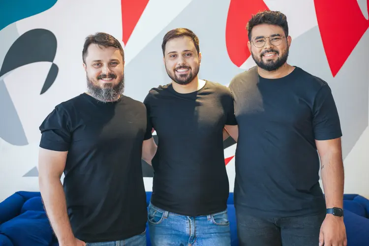 Djary Veiga, João Sobreira e João Paulo Marinho Martins, da Advolve: vamos começar a gerar receita no próximo mês (Advolve/Divulgação)