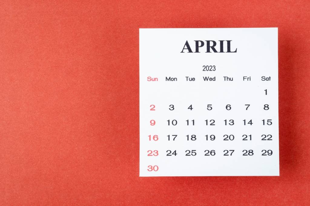 Confira as datas comemorativas e os feriados de abril de 2024