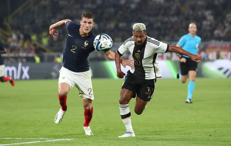 França e Alemanha: último confronto entre as equipes a Alemanha venceu por 2 a 1 (Sebastian El-Saqqa/Getty Images)