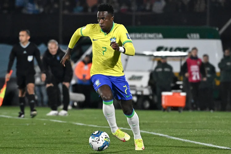 Vini Jr. é uma das esperanças do Brasil na Copa América. (Guillermo Legaria/Getty Images)