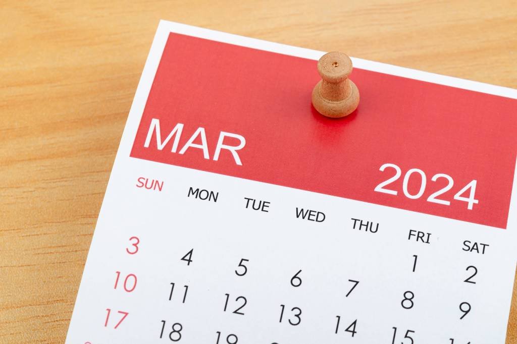 Março tem feriado? Confira as datas comemorativas e feriados do mês em 2024