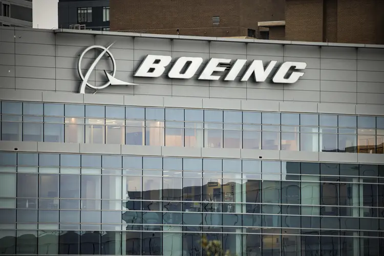 Boeing: fachada da sede da empresa em Arlington, na Virginia (Samuel Corum/Getty Images)