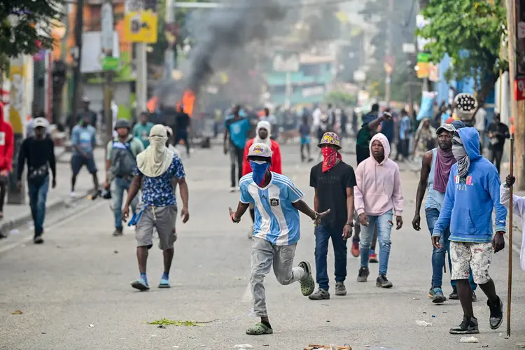 Cresce o clima de tensão no Haiti, em meio a protestos e fuga de prisão (RICHARD PIERRIN/AFP/Getty Images)