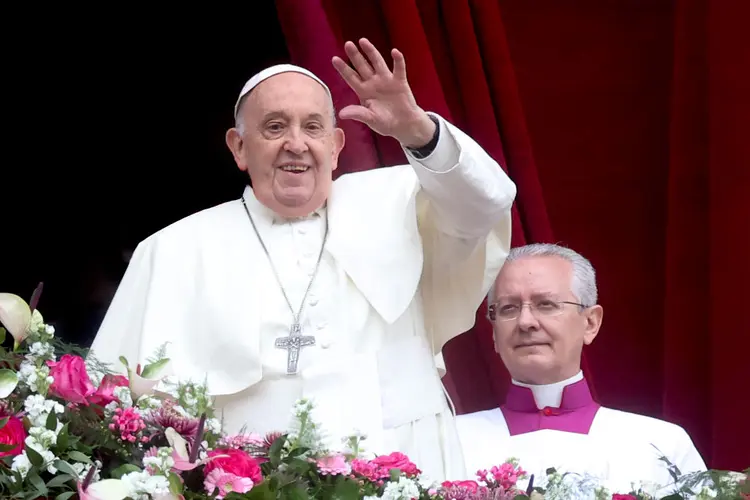 Papa Francisco em missa páscoal  (Alessandra Benedetti - Corbis/Corbis /Getty Images)