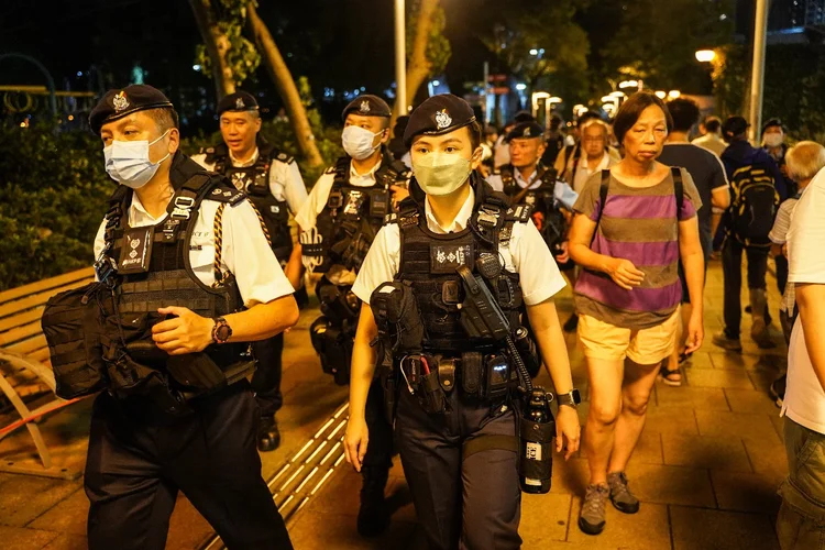 Hong Kong: grupos de polícia reprime protesto no centro da cidade  (Michael Ho Wai Lee/Getty Images)