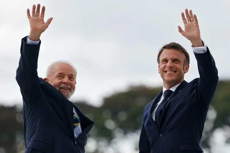 Lula e Macron: como foi a visita do presidente francês ao Brasil? (Ludovic Marin/AFP)