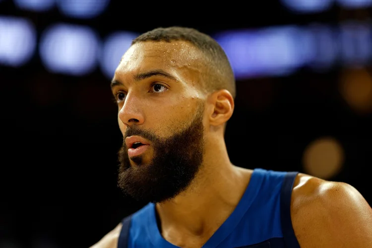 MINNEAPOLIS, MINNESOTA - MARCH 04: Rudy Gobert #27 of the Minnesota Timberwolves walks off the court after the game against the Portland Trail Blazers at Target Center on March 04, 2024 in Minneapolis, Minnesota. The Timberwolves defeated the Trail Blazers 119-114. NOTE TO USER: User expressly acknowledges and agrees that, by downloading and or using this photograph, User is consenting to the terms and conditions of the Getty Images License Agreement. (Photo by David Berding/Getty Images)