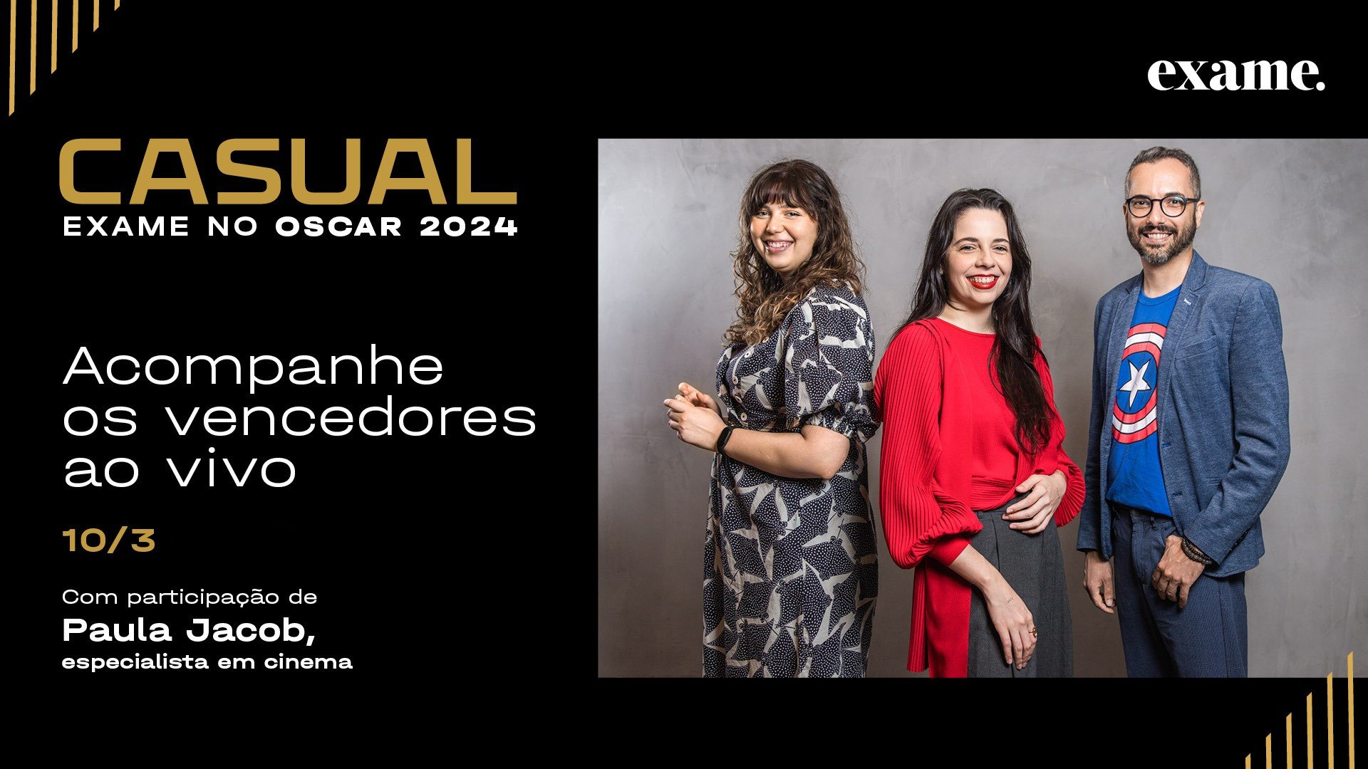 EXAME no Oscar de 2024: acompanhe a live ao vivo com os vencedores neste domingo