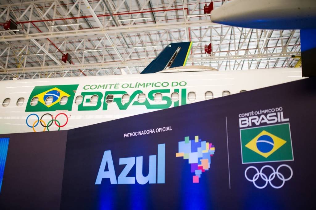Olimpíadas 2024: Azul será a companhia aérea oficial do Time Brasil nos Jogos Olímpicos