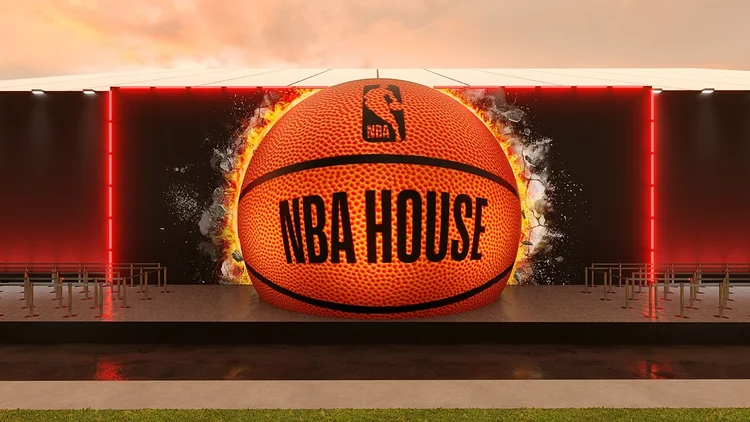 NBA House: casa reuniu mais de 44.000 fãs em 2023 (NBA/Reprodução)