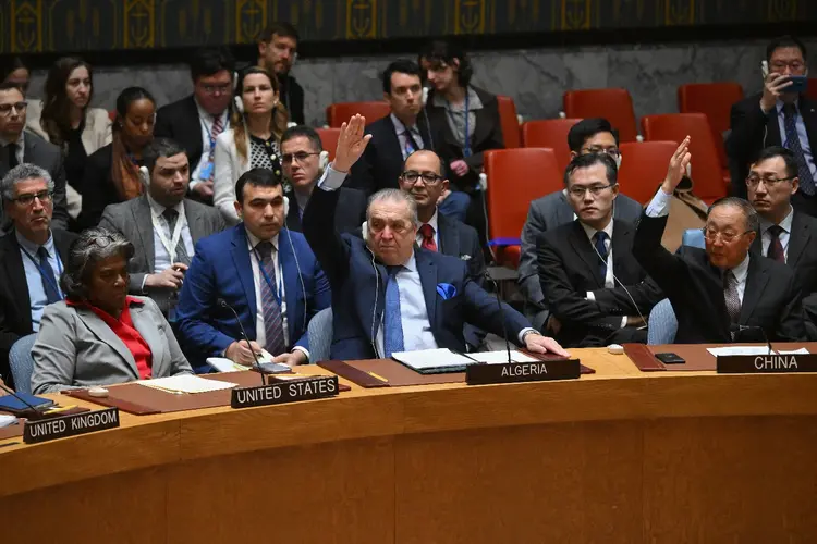 Conselho de Segurança da ONU, em Nova York (EUA) (Angela Weiss/AFP Photo)