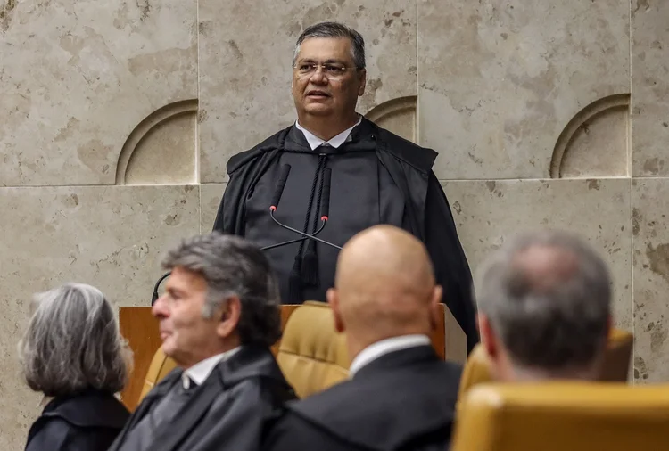 Os primeiros dias do novo membro da Corte ainda tiveram momentos de descontração com os colegas de Corte (Valter Campanato/Agência Brasil)