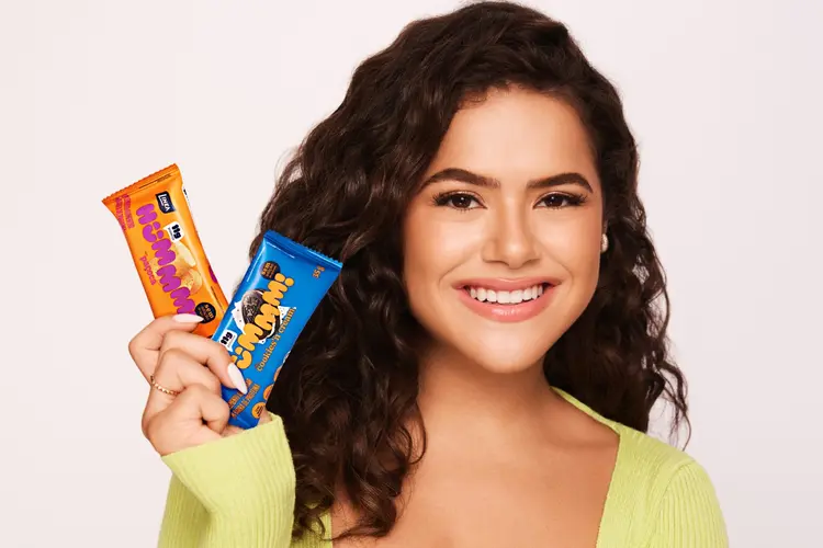Maisa é nomeada embaixadora da nova marca de snacks
proteicos Hummm! (Divulgação/Hummm!)