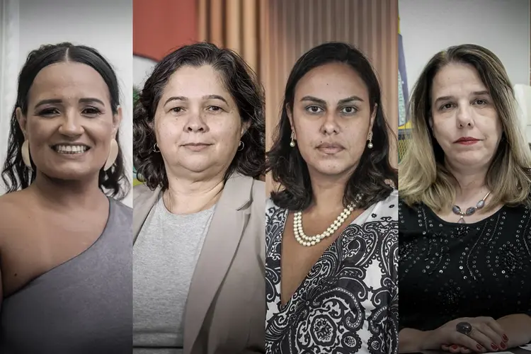 Mulheres: Renata, Pricilla, Sarah e Selene falam do desafio de estarem em um ambiente majoritariamente masculino (Montagem EXAME/Divulgação)