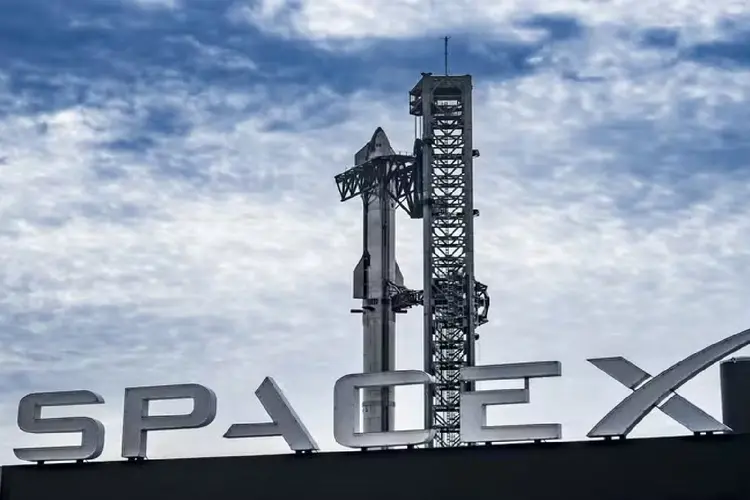 Foguete Starship, da SpaceX  (SpaceX/Reprodução)
