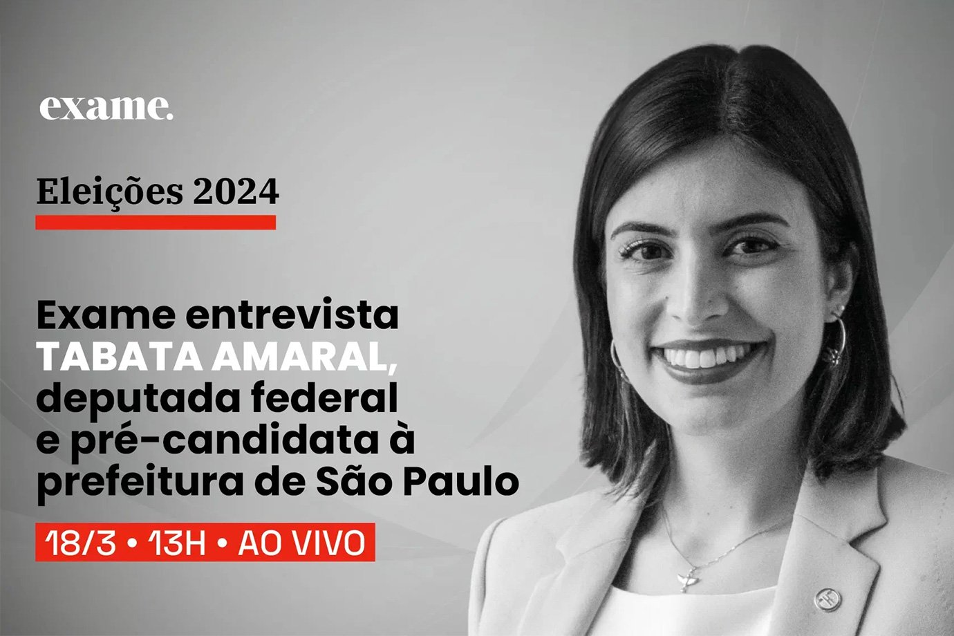 Eleições: Tabata Amaral, pré-candidata à prefeitura de SP, é entrevistada da Exame nesta segunda