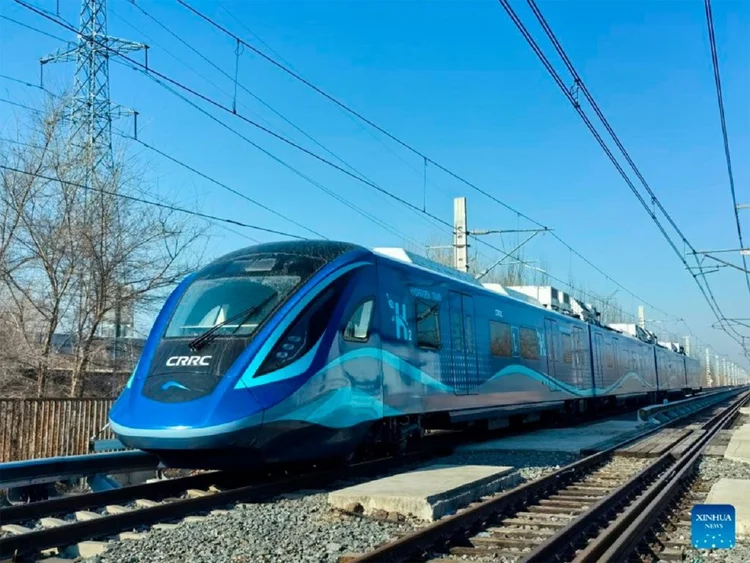 primeiro trem urbano de hidrogênio (Xinhua/China2brazil/Reprodução)