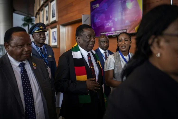 O presidente de Zimbábue, Emmerson Mnangagwa (AFP)