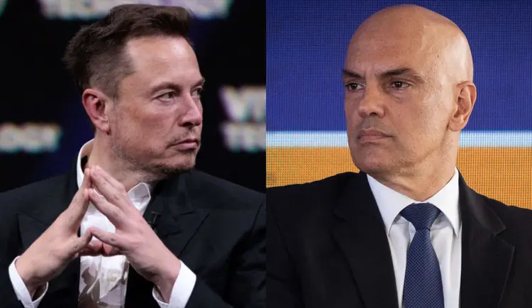 Elon Musk: bilionário declarou que Alexandre de Moraes "deveria renunciar ou sofrer um impeachment" (Getty Images)