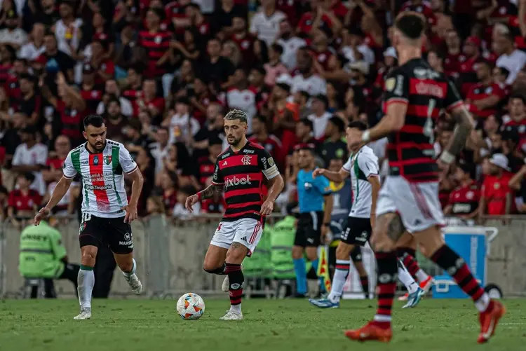 Flamengo foi derrotado pelo Palestino e está em uma situação frágil na Libertadores (PAULA REIS / FLAMENGO/Divulgação)