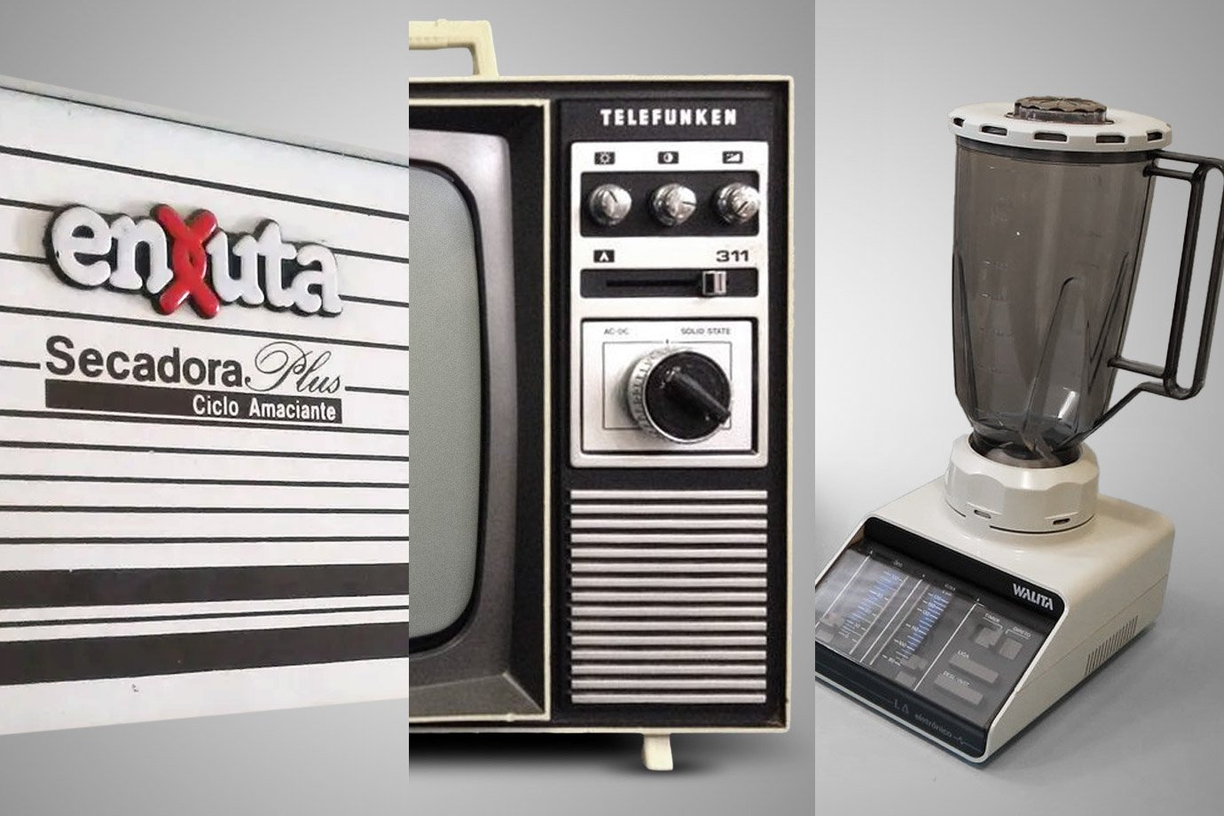 Enxuta, Telefunken, Walita: a história de marcas famosas de eletrodomésticos nos anos 80